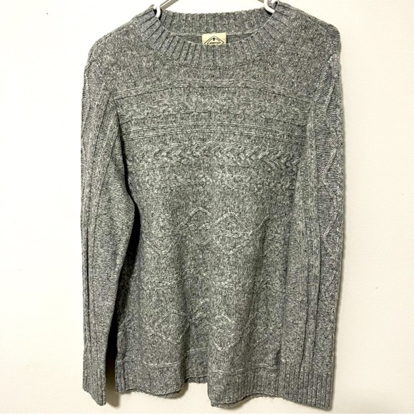 ST. JOHN’S BAY WOMENS GRAY KNIT SWEATER, Size XL - Picture 2 of 8
